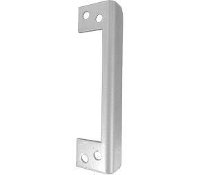 Don-Jo ALP206 SL 6" Angled Latch Protector for Outswing Doors Silver Coated Finish