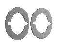 Don-Jo AR-9K 630 Satin Stainless Steel Hole Filler Plate