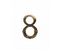 Don-Jo BN68 605 6" House Number # 8 Bright Brass Finish