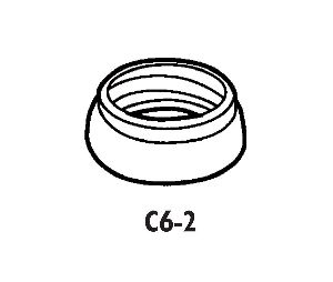 Don-Jo C62 BP 3/8" Thick Cylinder Guard Ring Brass Plated Finish