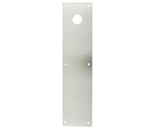 Don-Jo CFD71 628 4" x 16" Push Plate Cut for Deadbolt Aluminum Finish