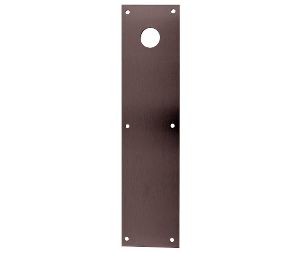 Don-Jo CFK70 613 3-1/2" x 15" Push Plate Cut for Knob Oil Rubbed Bronze Finish