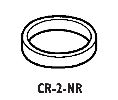 Don-Jo CR2NR BP Aluminum 1-1/8" Diameter 1/4" Thick Cylinder Ring Brass Plated Finish