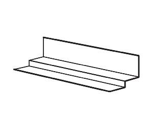 Don-Jo CR-275 Closer Reinforcement, Half Sleeve, 14 in. x 4-1/8 in., Raw Steel