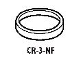 Don-Jo CR3NF BP Brass 1-1/8" Diameter 1/4" Thick Cylinder Ring Brass Plated Finish
