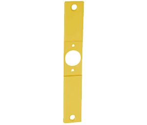 Don-Jo CV-86-C-BP Conversion Plate, 8 in. x 1-1/4 in. Steel, Bright Brass