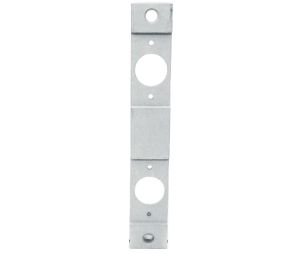 Don-Jo CV-8624 CP 1-1/4" x 8" Conversion Plate for Two 161 Cutouts - Chrome Plated Finish