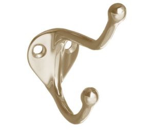 Don-Jo 300 619 Over / Under Coat Hook - Satin Nickel Finish