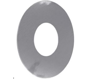 Don-Jo PBDSP-135 630 3-1/2" with 1-1/2" Hole Scar Plate, Polybagged - Satin Stainless Steel Finish