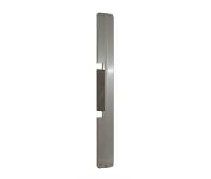 Don-Jo FLP-111 630 1 3/4" x 11 1/4" Door Guard for Folger Adams Electric Strikes on Outswing Doors - Satin Stainless Steel