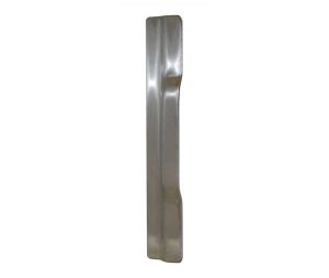 Don-Jo NLP-110 630 1-1/2" x 10" Latch Protector for Narrow Commercial Outswing Doors - Satin Stainless Steel Finish
