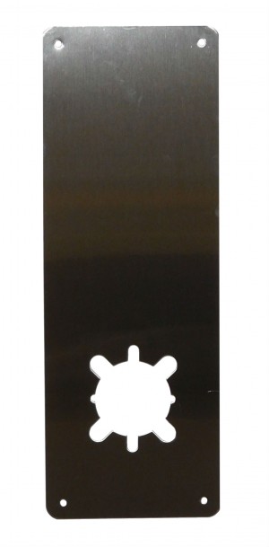 Don Jo Rp 14 2 630 5 X 14 Remodeler Plate With Cross Bolt Holes Satin Stainless Steel Finish