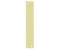 Don-Jo EF634 BP 1" x 6-3/4" Flush Bolt Cut Out Filler Plate Brass Plated Finish