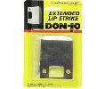Don-Jo EL-115-622 Extended Lip Full Lip Strike, 2-1/4 in. x 1-1/2 in. 18 Ga. Steel, Flat Black Coated
