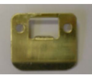 Don-Jo EL-115-605-RC 2-1/4" Full Lip Strike with 1-1/2" Extended Lip with Round Corners - Bright Brass Finish