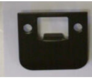 Don-Jo EL-115-DU-RC 2-1/4" Full Lip Strike with 1-1/2" Extended Lip with Round Corners - Duro Coated Finish