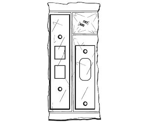 Don-Jo FBRK-2 Flush Bolt Strike Reinforcement Kit, Steel, Prime Coat