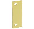 Don-Jo FF45 BP 1-5/8" x 4-1/2" Filler Plate for Frame Hinge Cut Out Brass Plated Finish