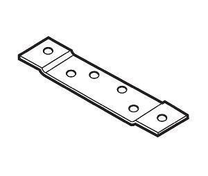 Don-Jo HR-140 Door or Frame Reinforcement for 4 1/2 in., 1/8 in. Offset, 1-1/4 in. x 10 in., Prime Coat