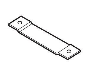 Don-Jo HR-210-5 5 in. Blank Hinge Reinforcement, Prime Coat