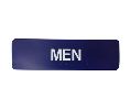 Don-Jo HS-9070-46 Title 24 Sign, Men, 1-3/4 in. x 6 in., White on Blue