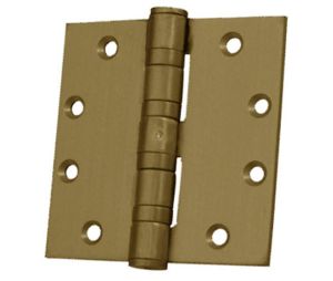 Don-Jo HWBB74545 632 4-1/2" x 4-1/2" Full Mortise Ball Bearing Hinge - Bright Brass Finish