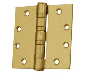 Don-Jo HWBB75045 633 5" x 4-1/2" Full Mortise Ball Bearing Hinge - Satin Brass