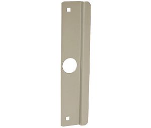 Don-Jo LP312EB FDU 2 5/8" x 12" Adams Rite Cylinder Hole Latch Protector for Outswing Doors, EBF Fasteners Dark Bronze