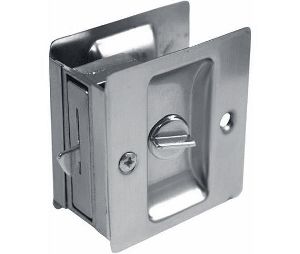 Don-Jo PDL-101 626 Satin Chrome Pocket Door Lock