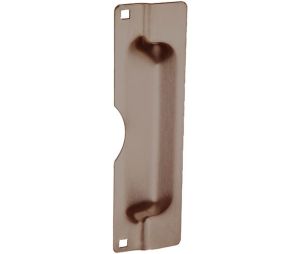 Don-Jo PLP-211-EBF DU 3" x 11" Pin Latch Protector for Outswing Doors for Rose with EBF Fasteners - Duro Coated Finish