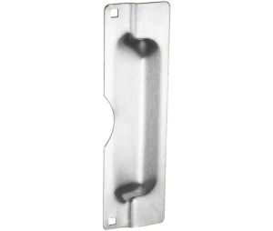 Don-Jo PLP-211-EBF SL 3" x 11" Pin Latch Protector for Outswing Doors for Rose with EBF Fasteners - Silver Coated Finish
