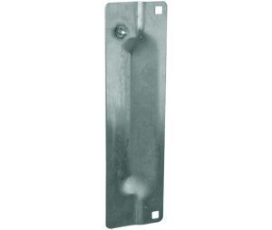 Don-Jo PMLP-111-EBF 630 3" x 11" Pin Latch Protector for Outswing Doors with EBF Fasteners - Satin Stainless Steel Finish