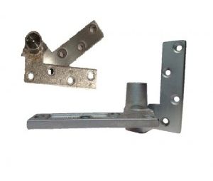 Don-Jo PS1LHR 606 Left Hand Reverse Pivot Set, 3/4" Offset Top Pivot & 3/4" Offset Bottom Pivot Satin Brass