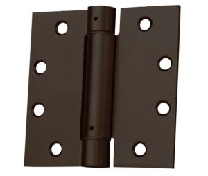 Don-Jo SH74545 640 Full Mortise 4-1/2" x 4-1/2"Square Corner Standard Weight Template Spring Hinge - Oil Rubbed Bronze Finish
