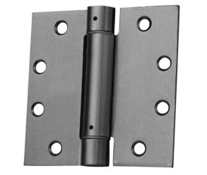 Don-Jo SH74545 652 Full Mortise 4-1/2" x 4-1/2" Square Corner Standard Weight Template Spring Hinge - Satin Chrome Finish