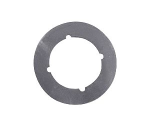 Don-Jo SP135 630 3-1/2" Scar Plate with 2-1/8" Hole and Through Bolt Knotches Satin Stainless Steel Finish