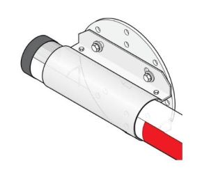 Door King 1601-516 14' Aluminum Arm Non-lighted, 3" Diameter, Use with 1601-242 Kit