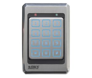 Door King 1815-053 Digital Keypad Wiegand Output, Heavy-duty Piezoelectric Silver Finish