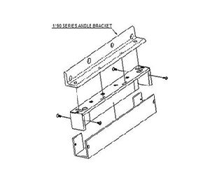 Dortronics 1176-06S1 1190 Series Z Bracket Accessory, 1/8" Spacer for 1106 and 1107 Series Magnetic Locks