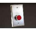 Dortronics 5276-GP9-R 5276 Series 1" Diameter Push Button, Red Button Cap