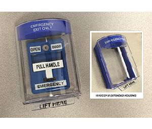 Dortronics 6510-COV-X 6500 Series Emergency Pull Station Accessory, Anti-Tamper Cover, 4-7/8" High by 5-1/2" Wide by 3-7/8" Deep