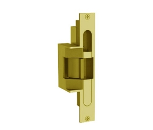 Folger Adam 310-3-1-12D-605 Fail Secure, Complete 12VDC Electric Strike, 1" Keeper, Bright Brass