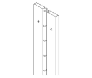 Markar FS102-001-313 100 Series Continuous Hinge, 83 Inches, Full Surface, Dark Bronze