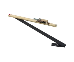 Glynn Johnson 104S-SPBLK Heavy Duty Concealed Overhead Stop Only, Size 4, Black