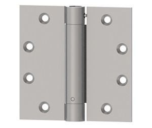 Hager 1250 4X4 L1 Full Mortise Spring Hinge, Standard Weight, 4" x 4", Steel, Flat Black