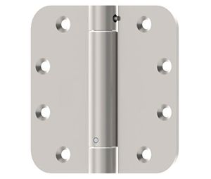 Hager 1251-3-1-2X3-1-2-US26 Full Mortise Spring Hinge, Standard Weight, 3-1/2" x 3-1/2", Steel, 1/4" Round Corners, Bright Chrome