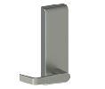Hager 47BE-US32D 4700 Series Exit Trim, Blank Escutcheon, Steel Body, Zinc Lever, Satin Stainless Steel