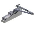 Hager 5100-MLT-14-ALM-FC 5100 Series Door Closer, Multi-Mount, Size 1-4 Adjustable, Full Cover, Aluminum Painted
