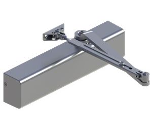 Hager 5200-PA-EHCS-1-4-DBZ 5200 Series Grade 1 Door Closer, Extra Heavy Duty Cushion Stop Arm, Size 1-4 Adjustable, Parallel Arm Bracket, Dark Bronze Painted