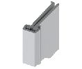 Hager 780-224-83-CLR Concealed Leaf Continuous Geared Hinge, 83", Aluminum